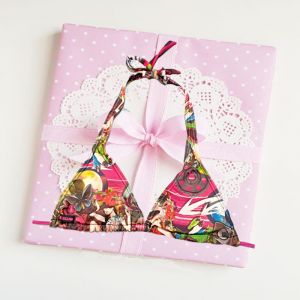 SW Freegun Multi Printed Padded Halter Neck Bra