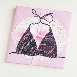 SW Wavezone Black Stripes Removable Padded Bra