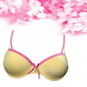 SW Hushh Yellow Lace Padded Underwired Bra