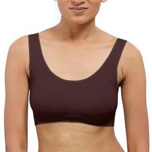 SW Seasons Brown Non Padded Sports Bra