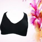 SW Comfort Hushh Black Racer Sports Bra