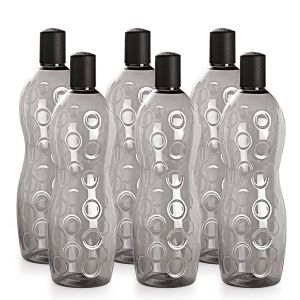 SW Cello Polka PET Bottle Set 1 Litre Set of 6 Black