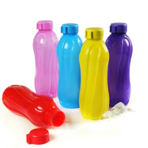 SW Cello Aqua Cool Polypropylene Bottle Set 1 Litre Set of 5 Multicolour