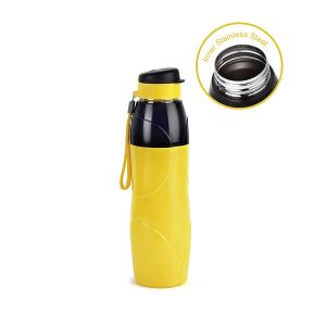 SW Cello Puro Steel-X Lexus Insulated Bottle with Stainless Steel Inner 600ml Yellow