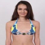 SW Seasons Multi Print Halter Swim Bra