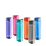 SW Cello H2O Squaremate Plastic Water Bottle 1-Liter Set of 6 Assorted