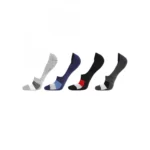 BS 4 Pairs Unisex Casual Cotton Blended Printed No-show Socks (Assorted)
