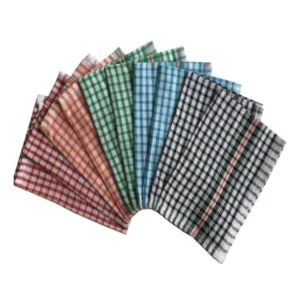 BS Pack Of_10 Cotton Checkered Kitchen Towel Sets (Multicolor, Size: 18x12 In)