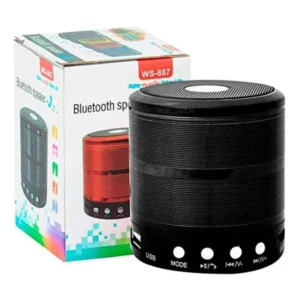 BS Plastic Rubber Wireless WS887 Bluetooth Speaker (Black)